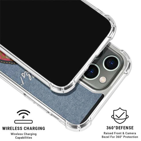 Looney Tunes Thats All Folks Patch iPhone 16 Pro Clear Case
